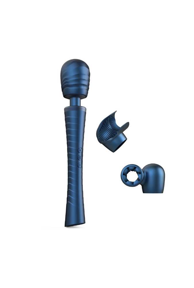 Powerful Wand Vibrator with 2 Interchangeable Heads - Man Wand Edgy