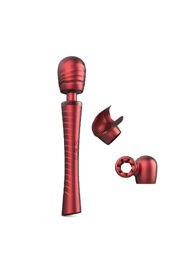 Powerful Wand Vibrator with 2 Interchangeable Heads - Man Wand Edgy