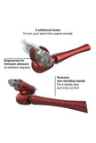 Powerful Wand Vibrator with 2 Interchangeable Heads - Man Wand Edgy