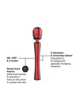 Powerful Wand Vibrator with 2 Interchangeable Heads - Man Wand Edgy
