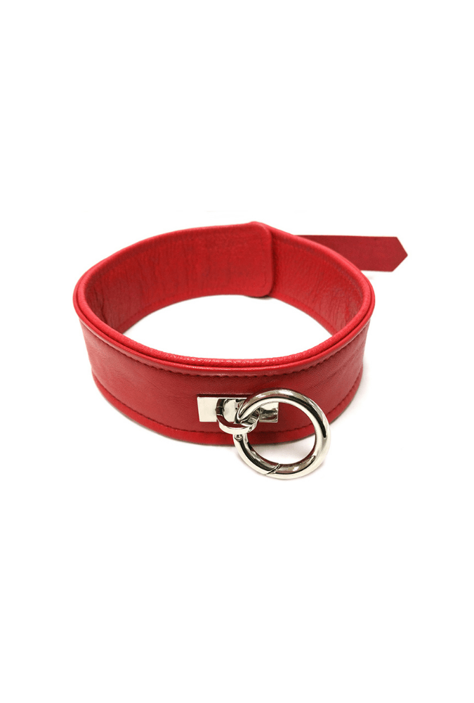 Classic Leather Collar - ROUGE