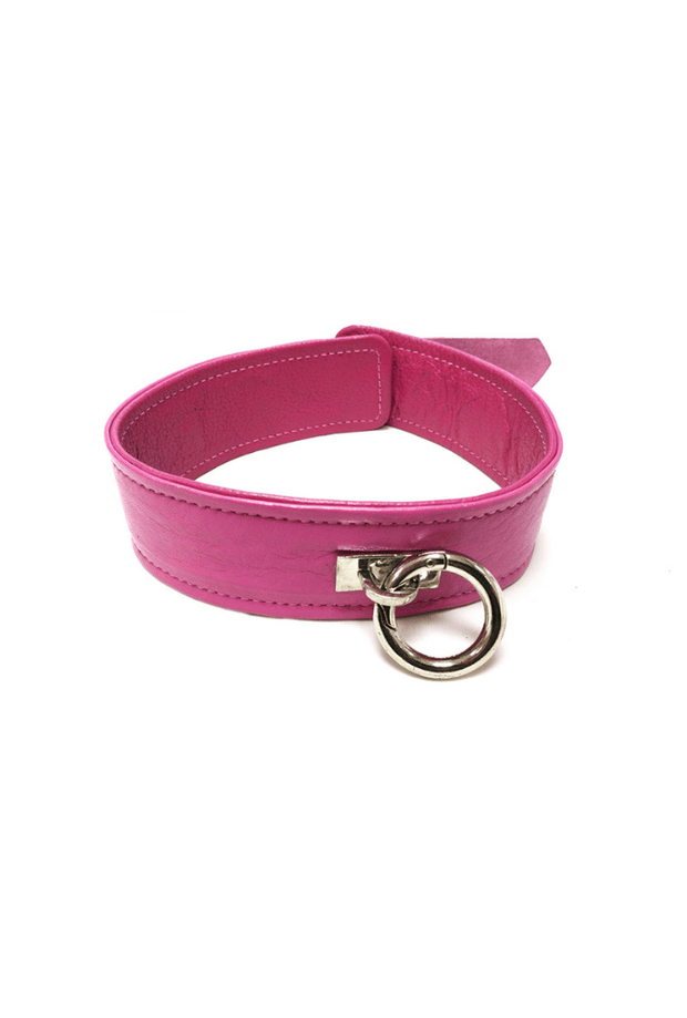 Classic Leather Collar - ROUGE