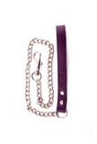 Leather Leash with Chain