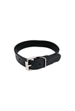 Leather O-Ring Studded Collar - ROUGE