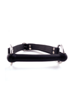 Leather Ball Gag - O-Ring Rubber Rod