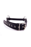 Leather Ball Gag - O-Ring Rubber Rod