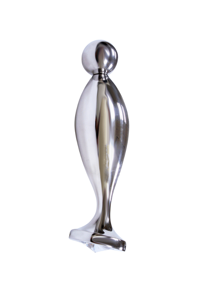 Fish Tail Jeweled Anal Plug - Stainless Steel