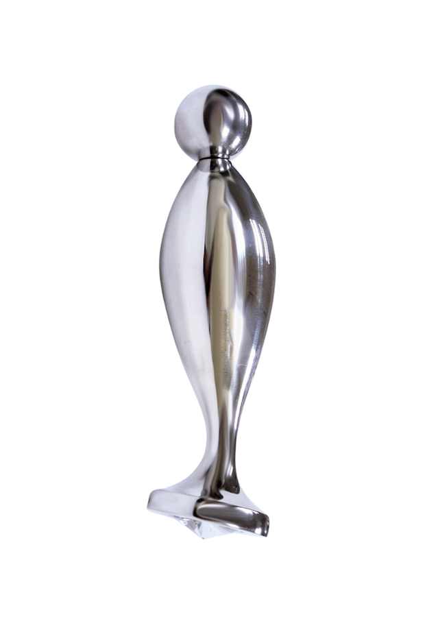 Fish Tail Jeweled Anal Plug - Stainless Steel