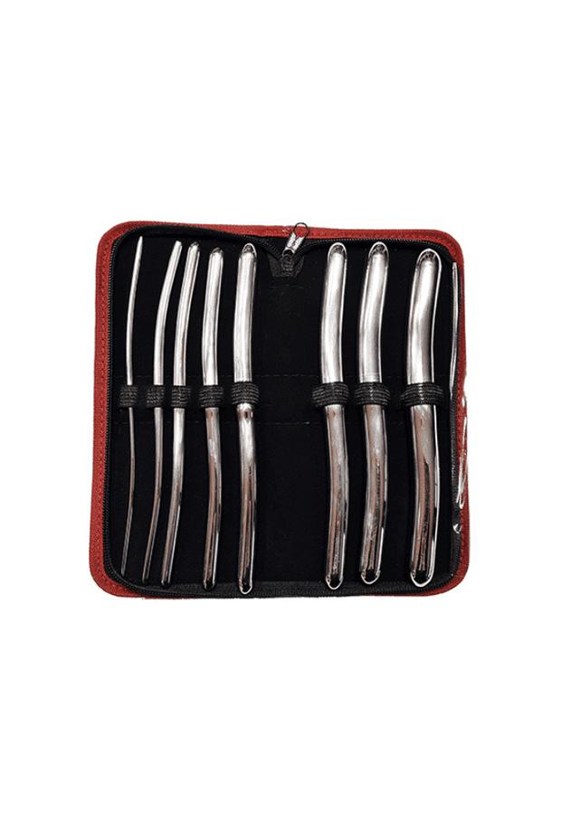 Hegar Uterine Dilators Set - Stainless Steel  8 Piece