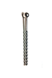 Beaded Urethral Sound with Stopper - Stainless Steel