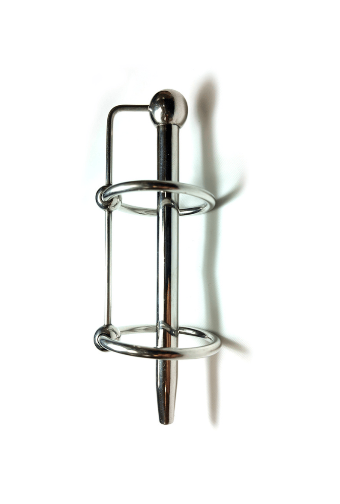 Double Ring Urethral Probe - Stainless Steel