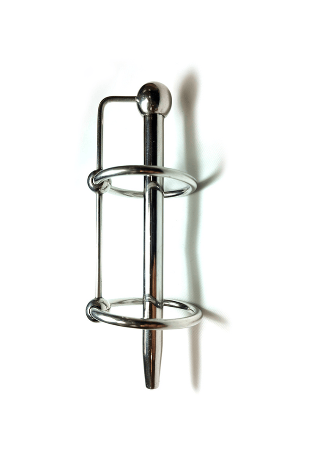 Double Ring Urethral Probe - Stainless Steel