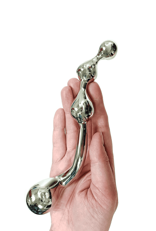 Curved Prostate Plug - Stainless Steel