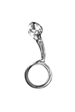 Anal Plug with Pull Ring - Stainless Steel