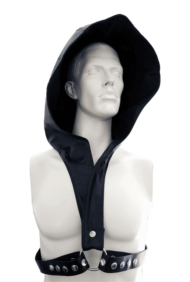Bondage Hooded Harness - Faux Leather