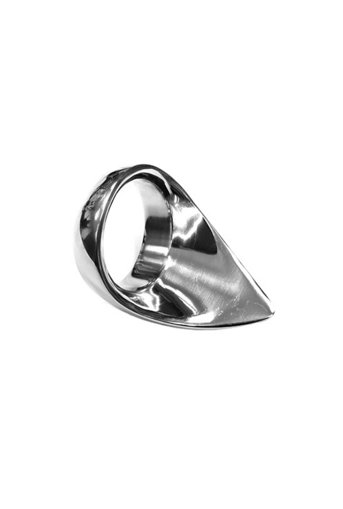 Teardrop Cock Ring - Steel