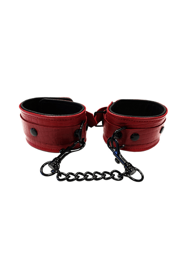 Anaconda Leather Handcuffs