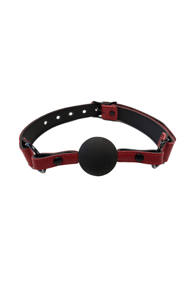 Leather Ball Gag - Anaconda