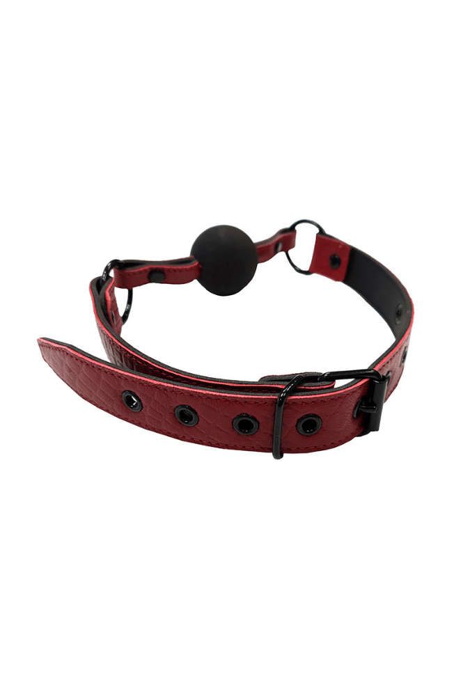Leather Ball Gag - Anaconda