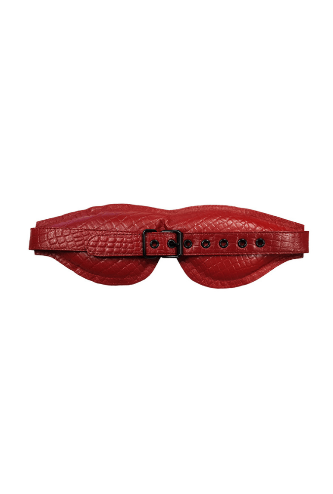 Leather Padded Blindfold - Anaconda