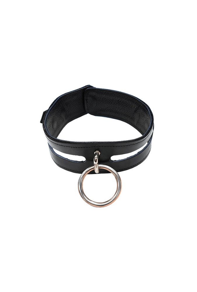 Leather Fashion Bondage Collar - ROUGE