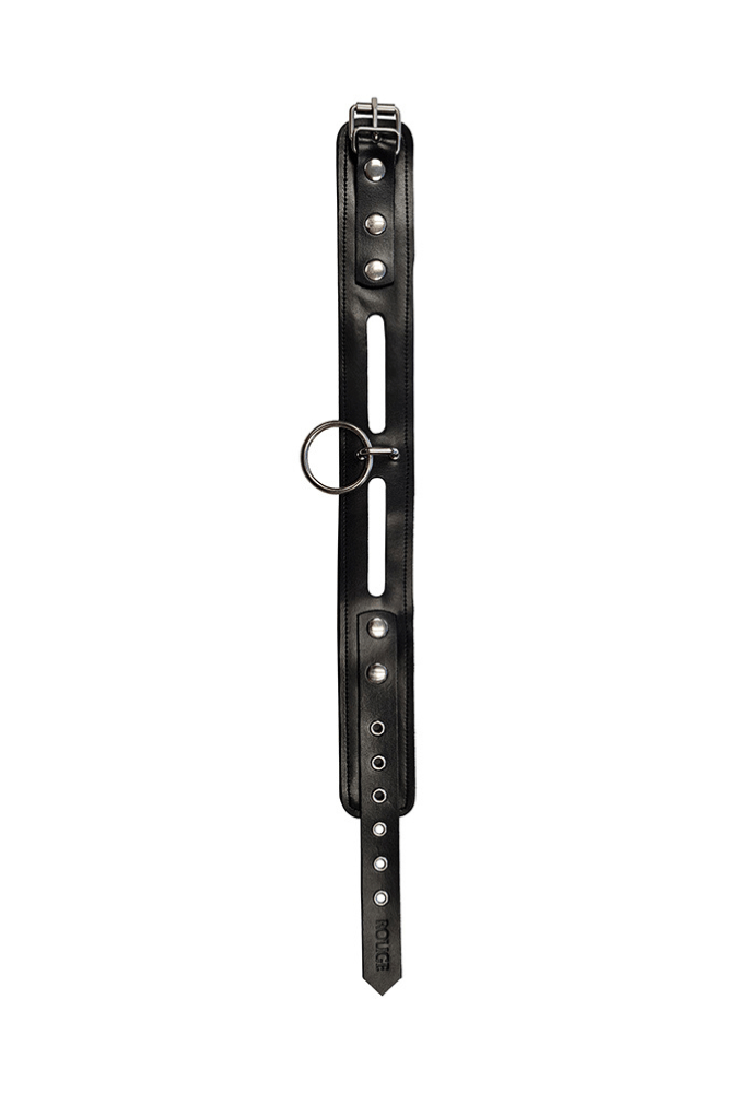 Leather Fashion Bondage Collar - ROUGE