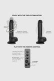 Remote Control Rotating & Vibrating Dildo - Realistic