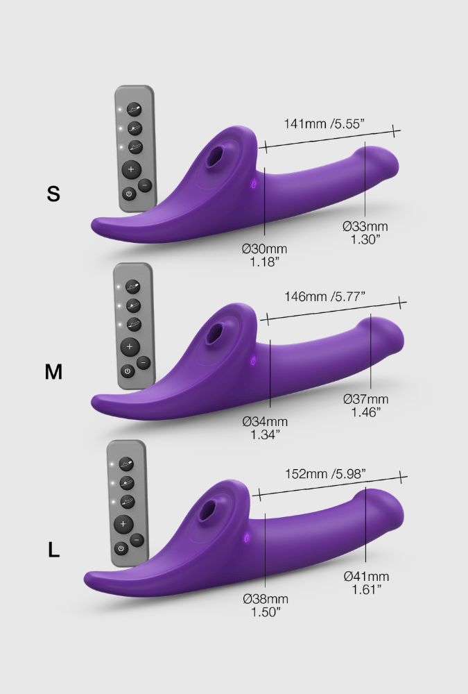 Remote Control Semi-Realistic Dildo - Multi-Orgasm
