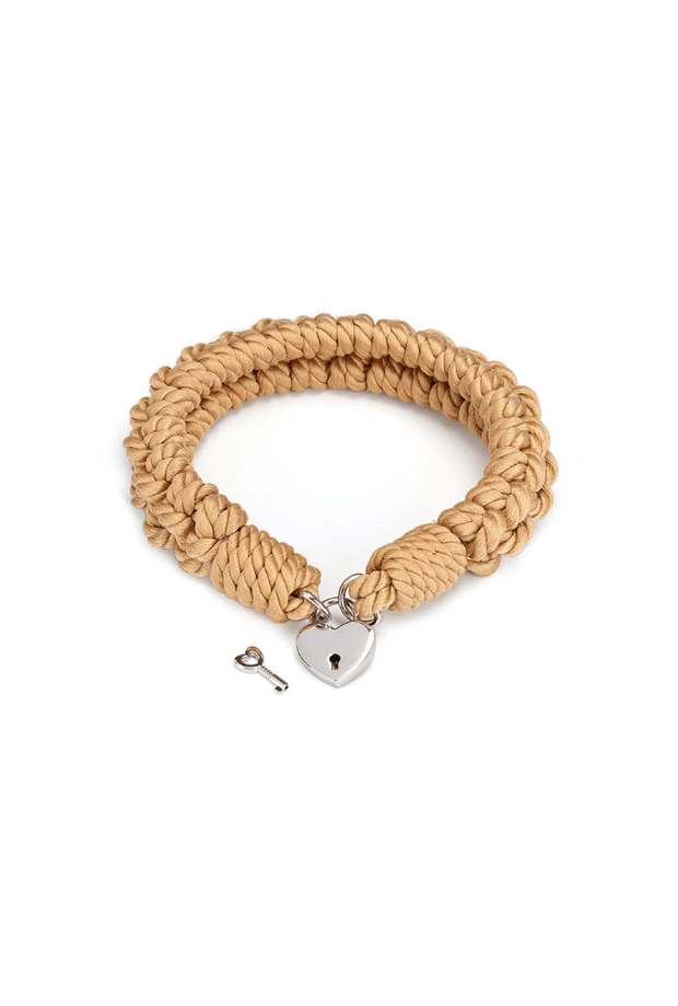 Bound You Ⅱ: Shibari Bondage Rope Collar with Heart Shape Padlock