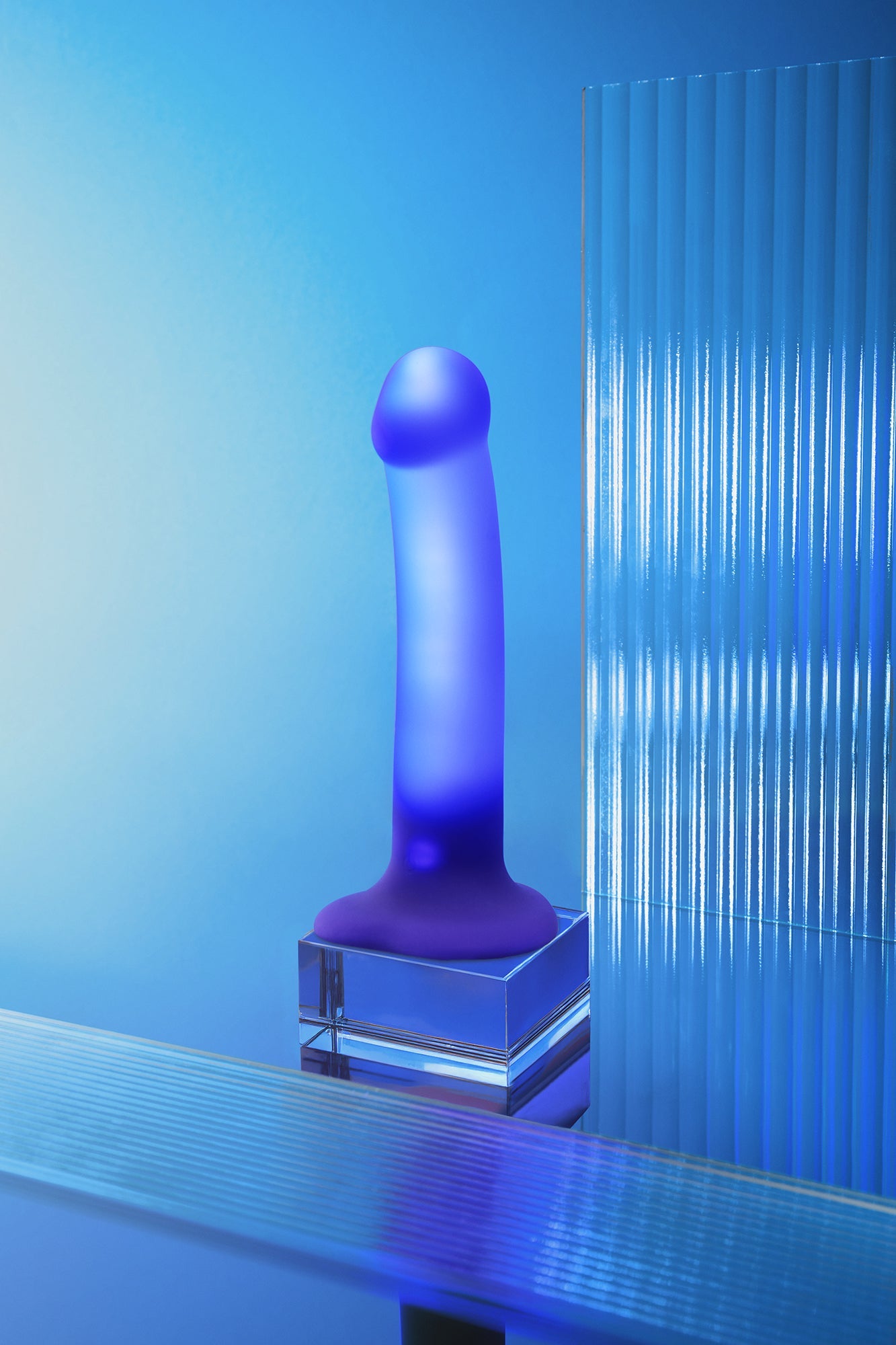 Semi-realistic LED dildo - Glow LED dildo