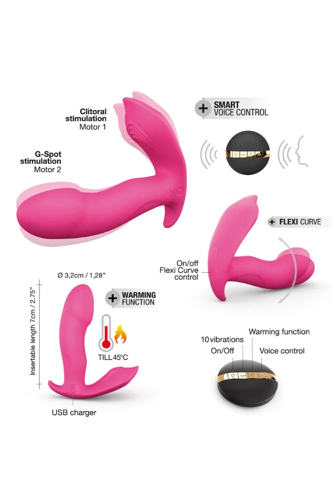 Heating Anal & Vaginal Stimulator - Secret Clit Triple Stimulation