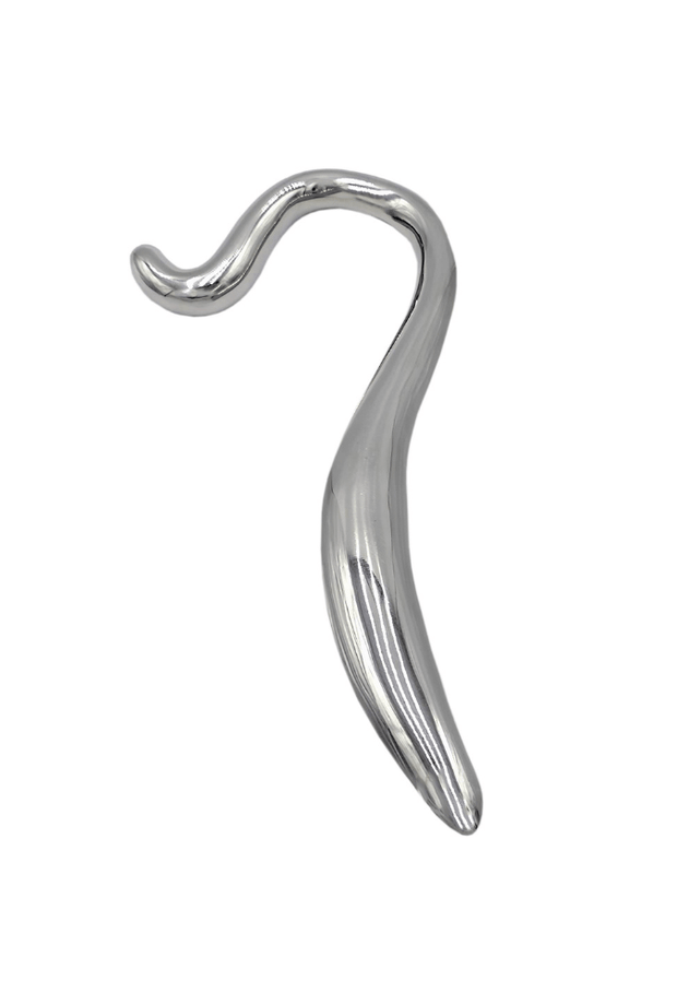 Hollow Curved Dildo – Stainless Steel