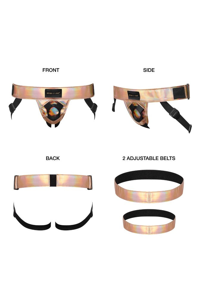 Holographic rose gold
